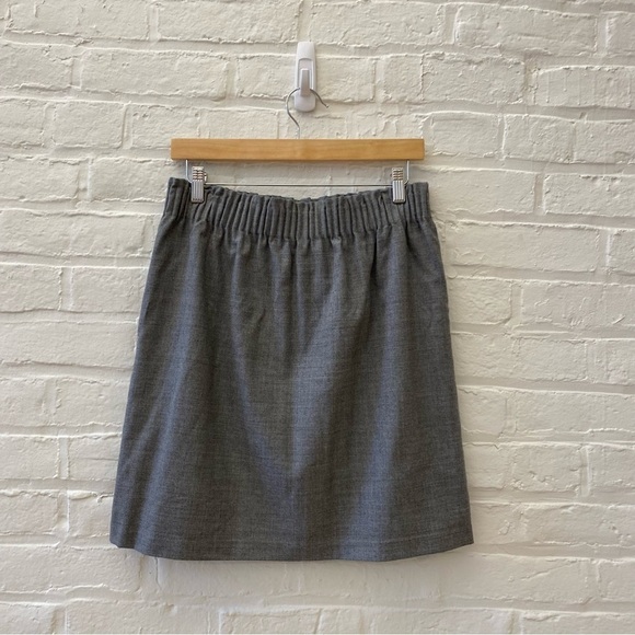 ⭐️ 2 for $25 • J. Crew || Wool Blend Sidewalk Skirt Gray 8 - Picture 2 of 6